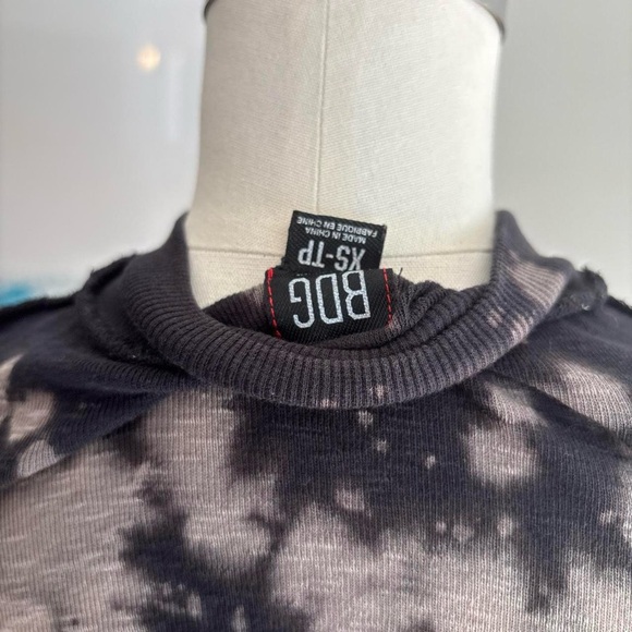 BDG Black and Gray Tie-Dye Bodysuit - Picture 5 of 7